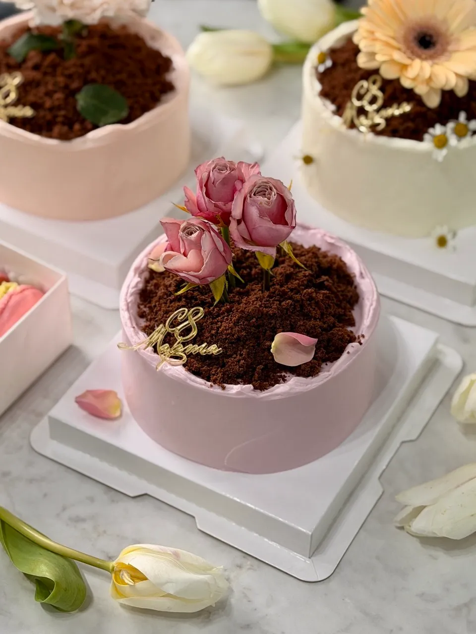 Бенто-торт с цветами